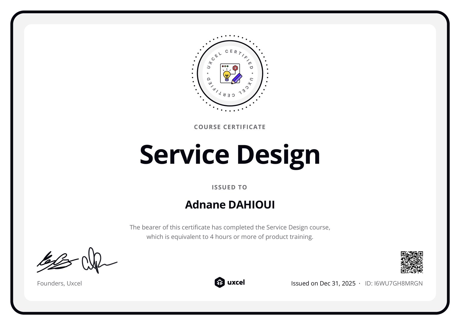 Uxcel — Service Design
